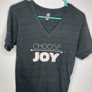Xs choose joy tee v-neck
